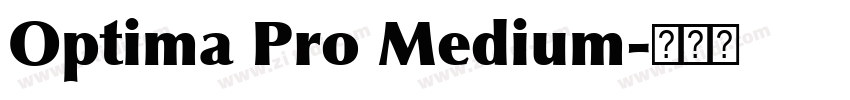 Optima Pro Medium字体转换